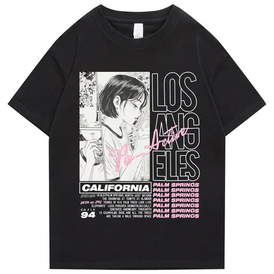 LA Anime Girl - Camiseta para fumar