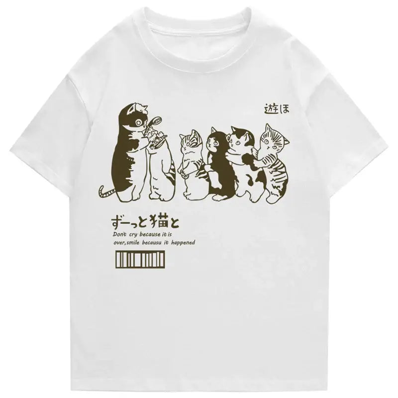 T-shirt rétro d&#39;inspection des chats