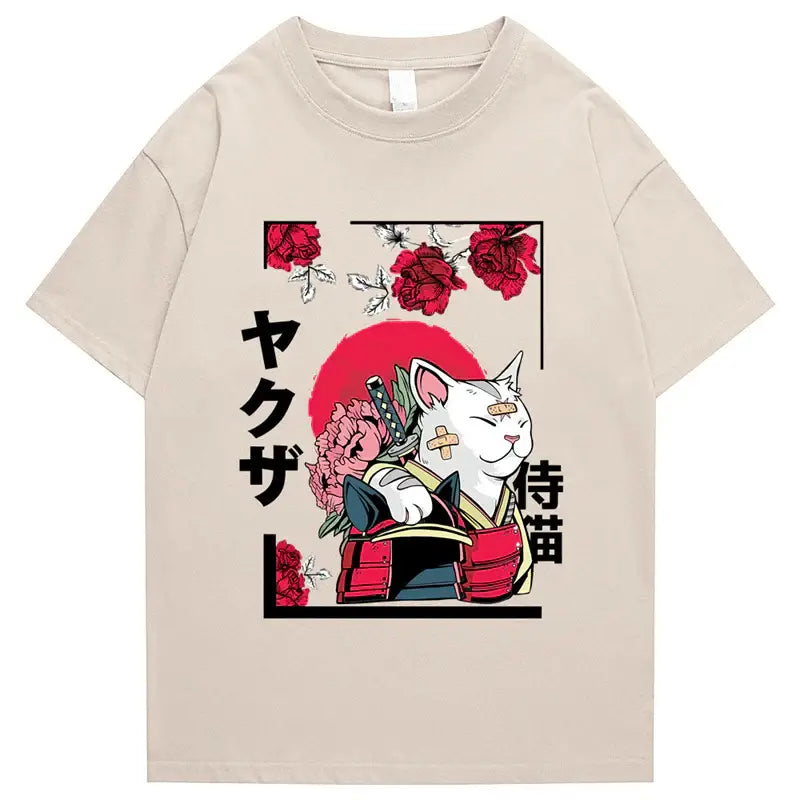 Resting Samurai Cat T-Shirt