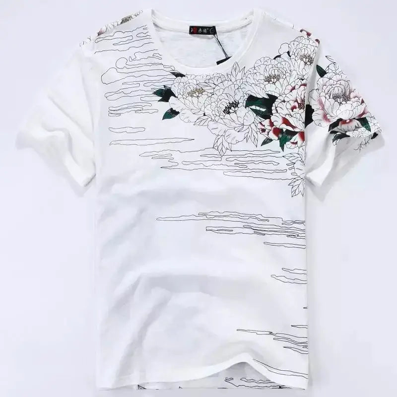 Dragon & Tiger Duel Embroidery Shirt