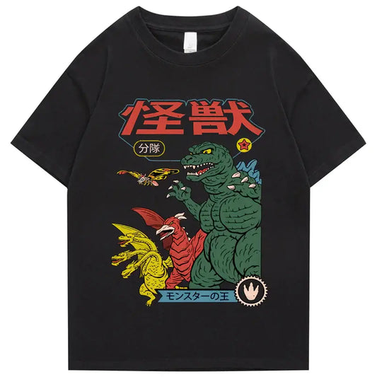 Camiseta Retro Godzilla Attack