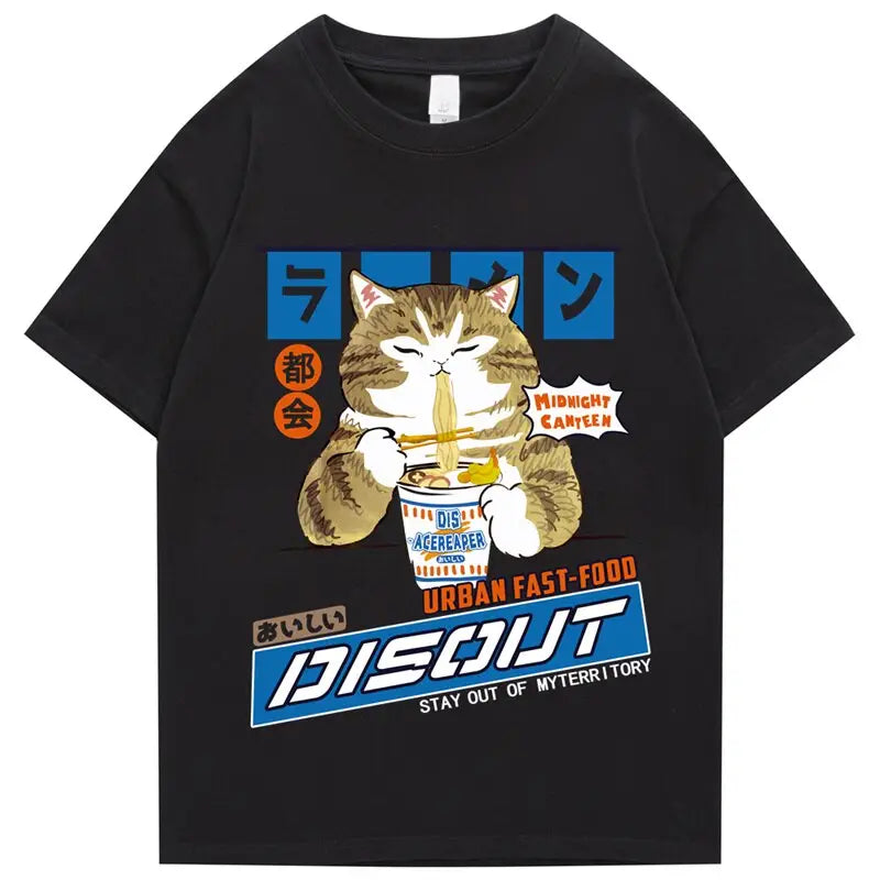 Instant Noodles Cat Shirt