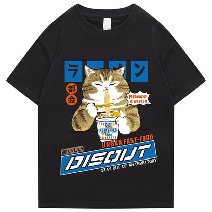 Instant Noodles Cat T-Shirt