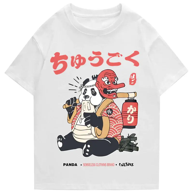 Camiseta Tengu Panda Kanji