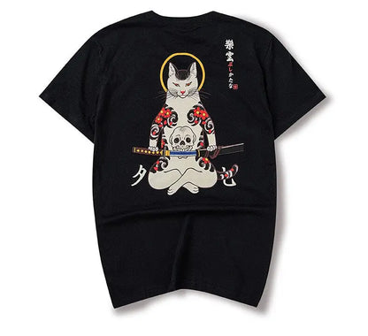 Divine Irezumi Cat Warrior Shirt