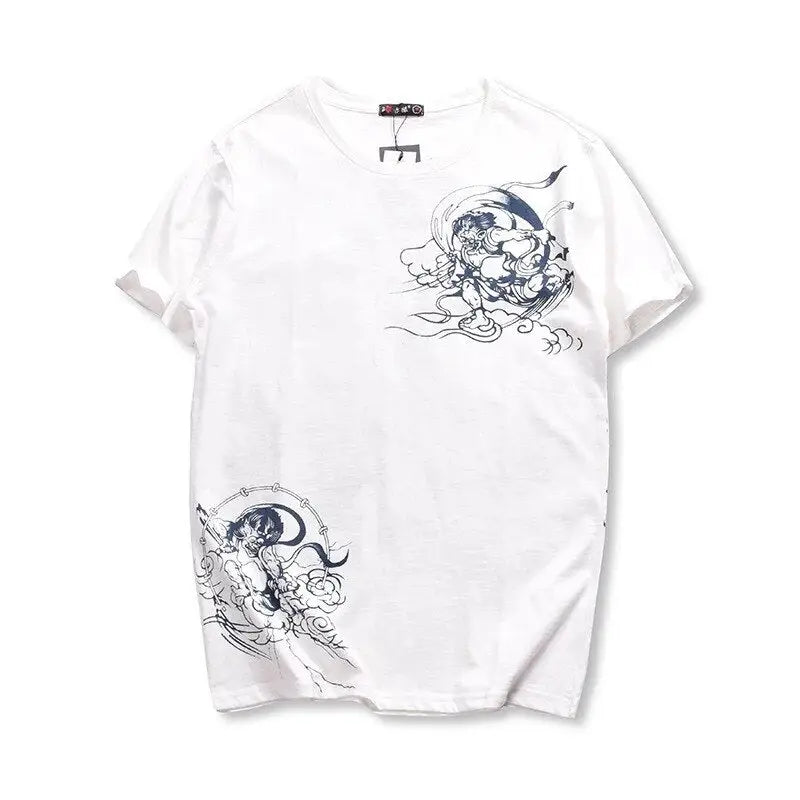 Fire & Water Spirits Duality Embroidery Shirt