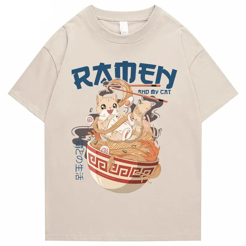 Ramen and My Cat T-Shirt