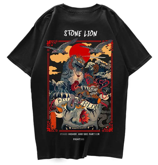 Komainu León Ukiyo-e Camiseta