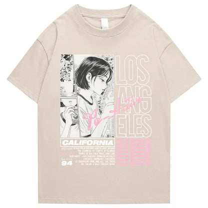 L.A Anime Girl Smoking Shirt