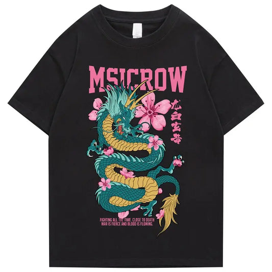T-shirt Kanji Dragon Sakura
