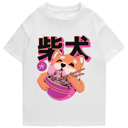 Shiba Inu Eating Ramen T-Shirt