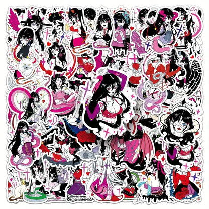 Goth Anime Girls Stickers