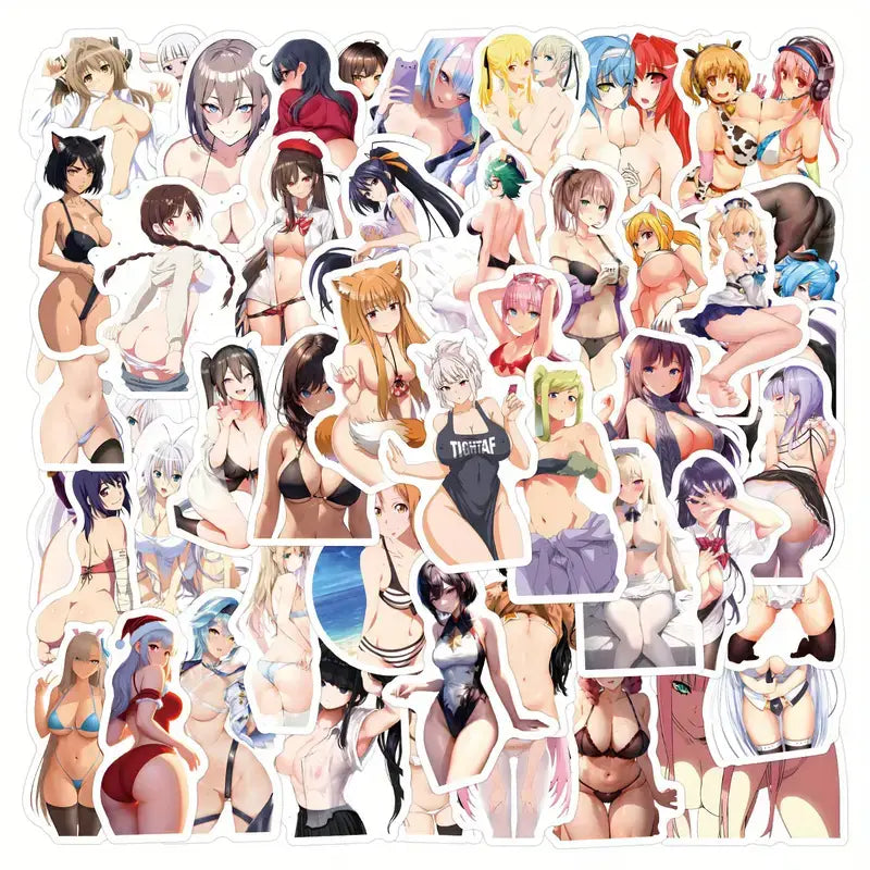 Waifu Anime Girls Stickers