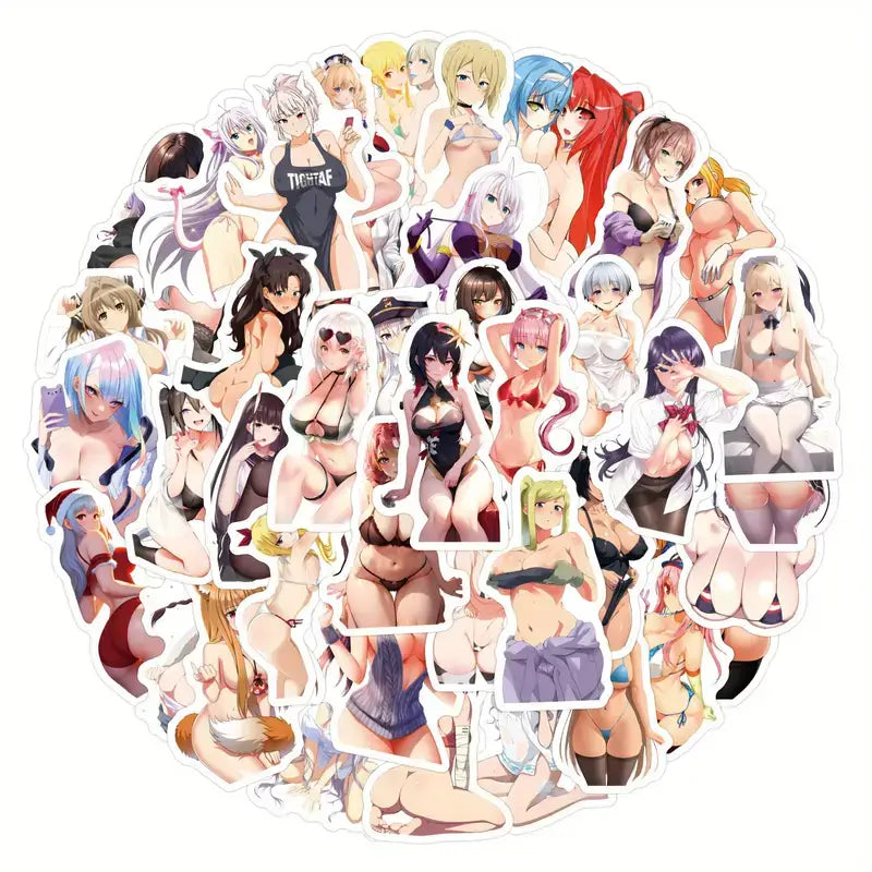 Waifu Anime Girls Stickers