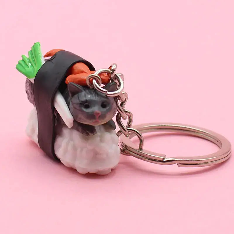 Sushi Cat Keychain