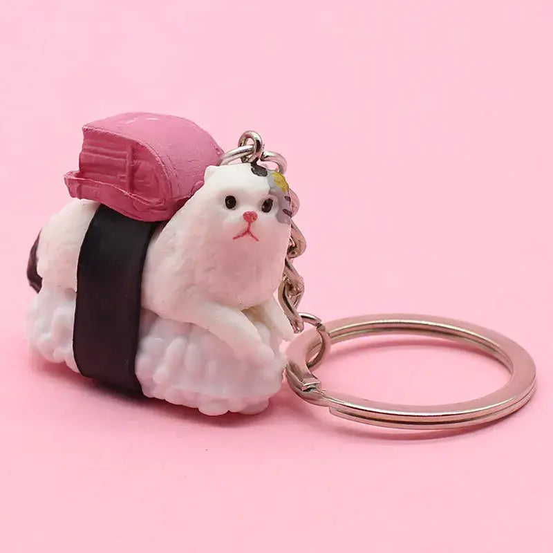 Porte-clés Chat Sushi