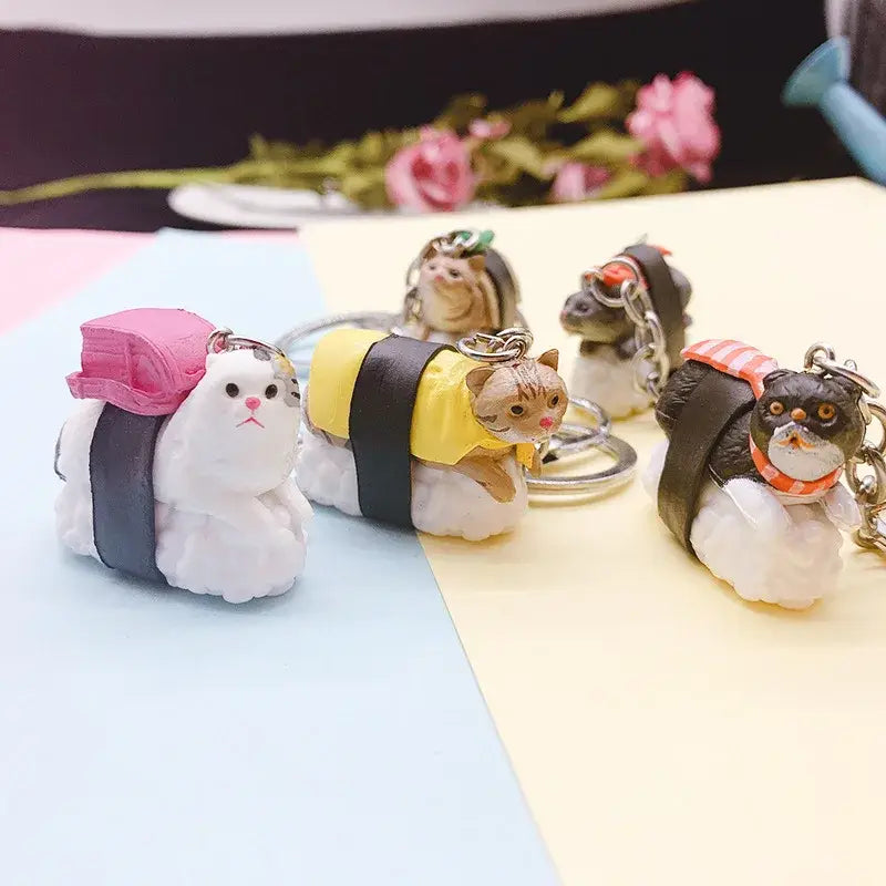 Sushi Cat Keychain