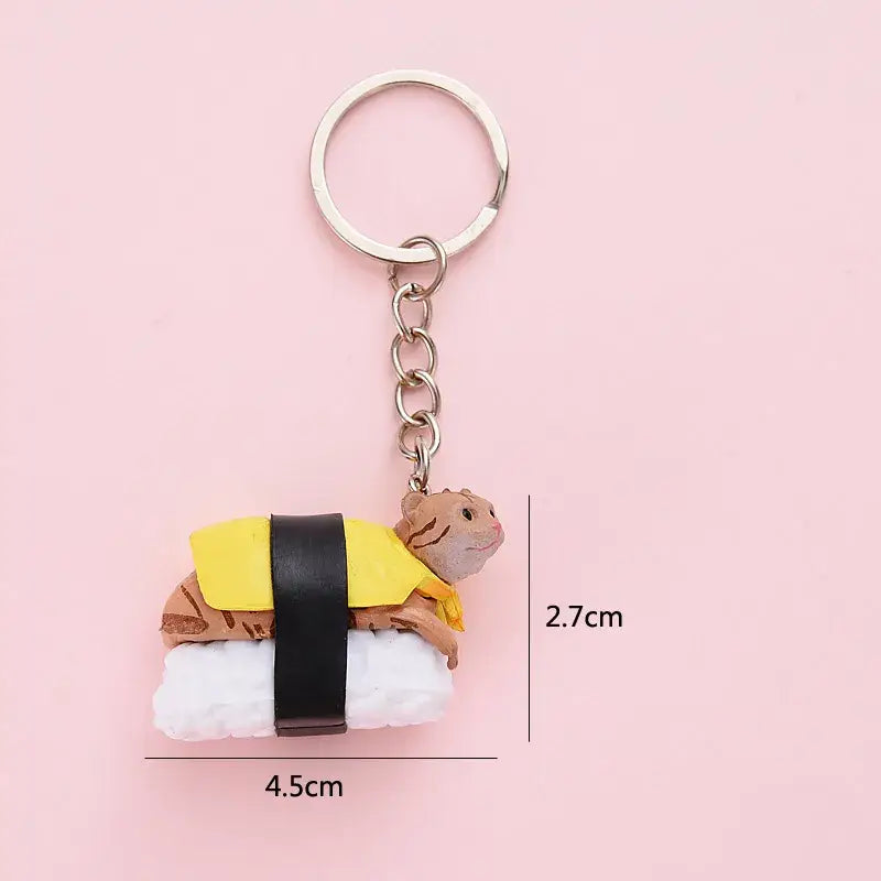 Sushi Cat Keychain