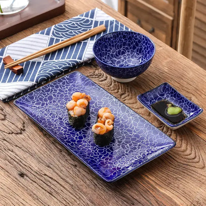 Blue Dream Sushi Plate Set