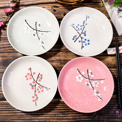 Sakura Seasons Japanese Plate Set