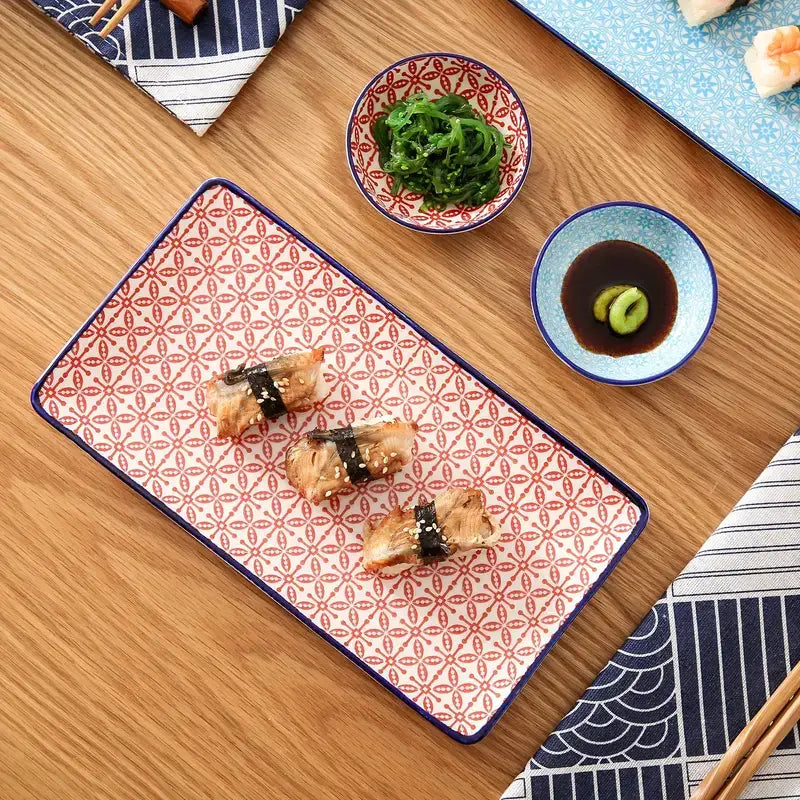 Azure Spring Sushi Plate Set