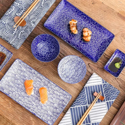 Blue Dream Sushi Plate Set