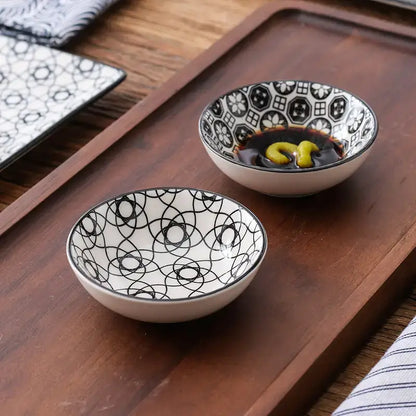 Folk Florals Sushi Plate Set