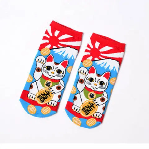 Chaussettes japonaises chat chanceux