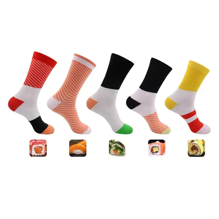 Chaussettes drôles de boîte à sushi