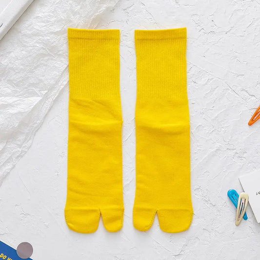 Bright Yellow Tabi Socks