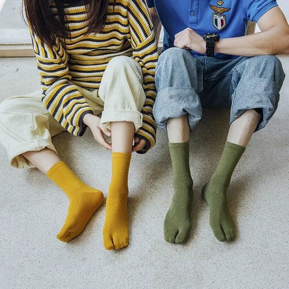 Mustard Yellow Tabi Socks