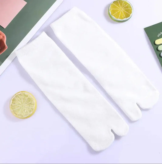 Chaussettes Tabi blanches basiques