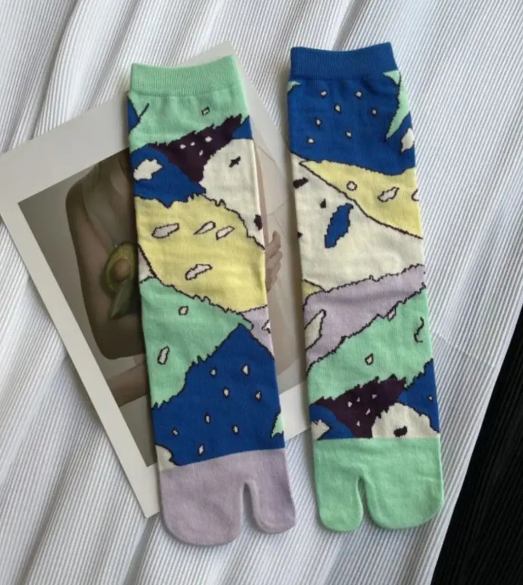 Tropical Space Tabi Socks