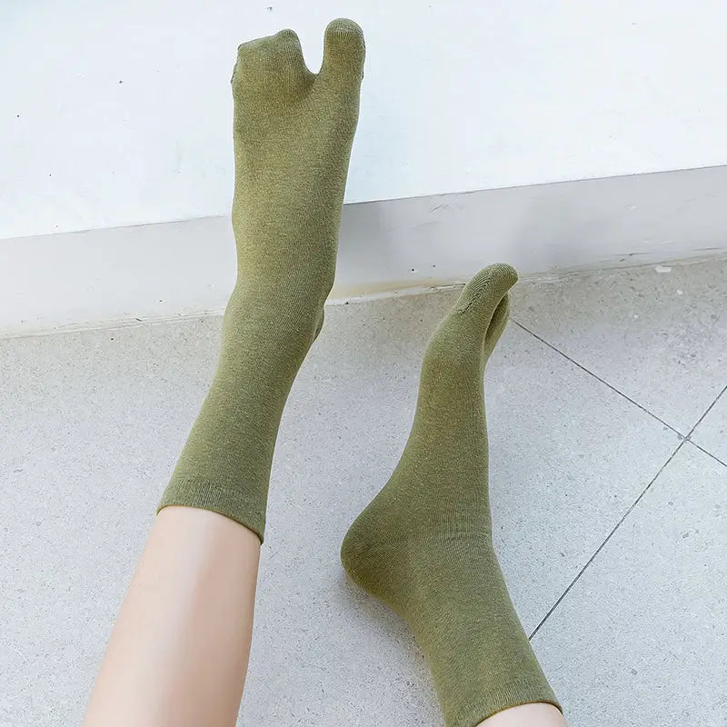 Calzini Tabi verde kaki