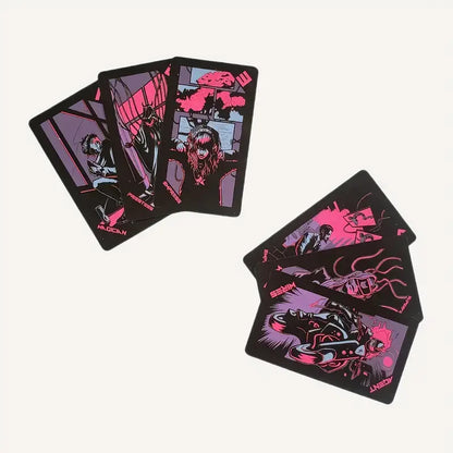 Neon Moon Dark Anime Tarot Cards