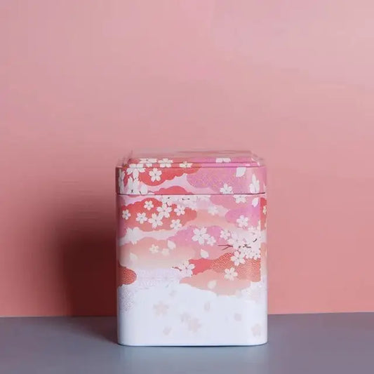 Contenitore per scatola da tè con fiori di Sakura