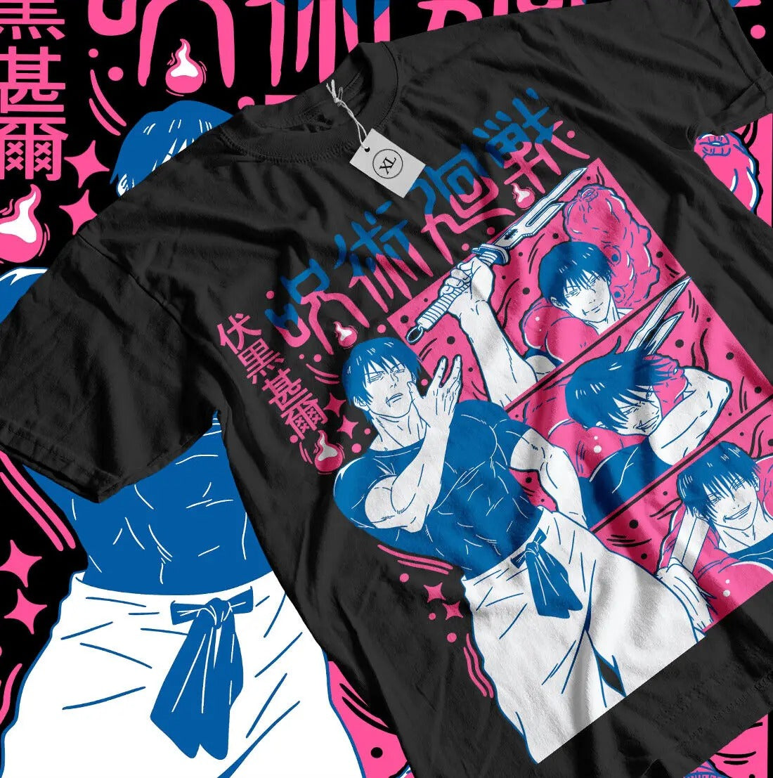 Pink Toji Retro Anime Shirt