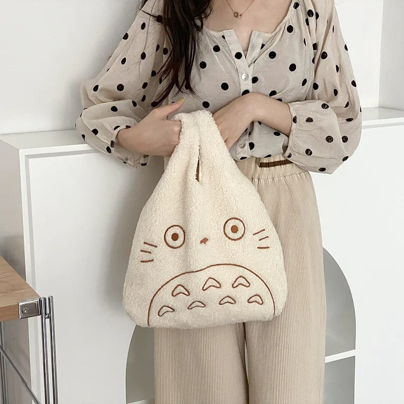 Totoro Plush Tote Bag