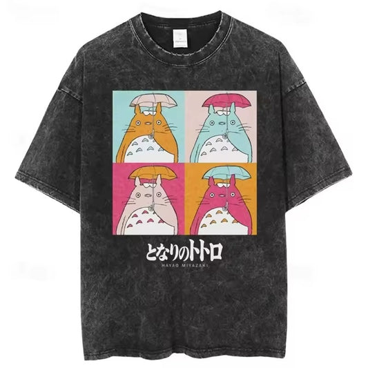 Totoro Umbrella Anime Shirt