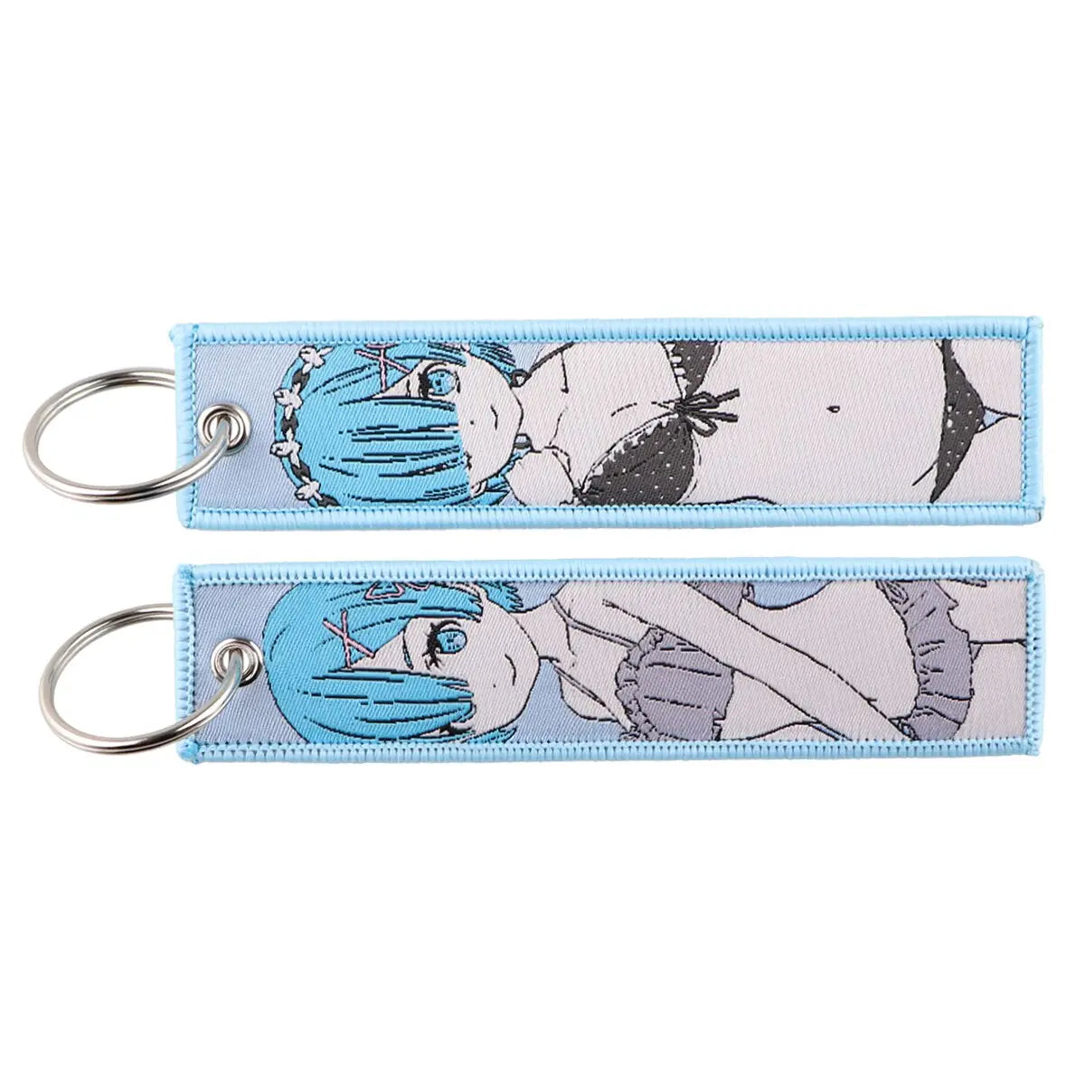 Waifu Blue Anime JDM Keychain