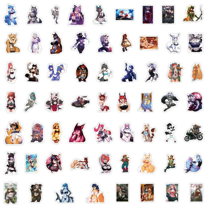 Waifu Furries Anime Stickers