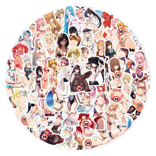 Cute Waifu Anime Stickers