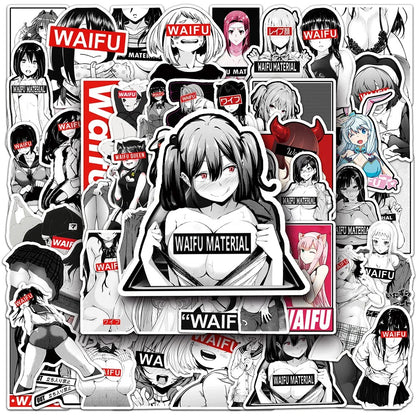 Waifu Material Supreme Stickers