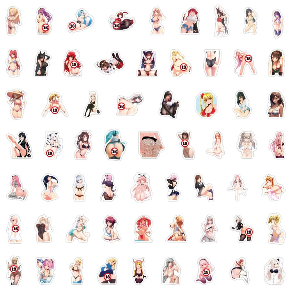 Cute Waifu Anime Stickers