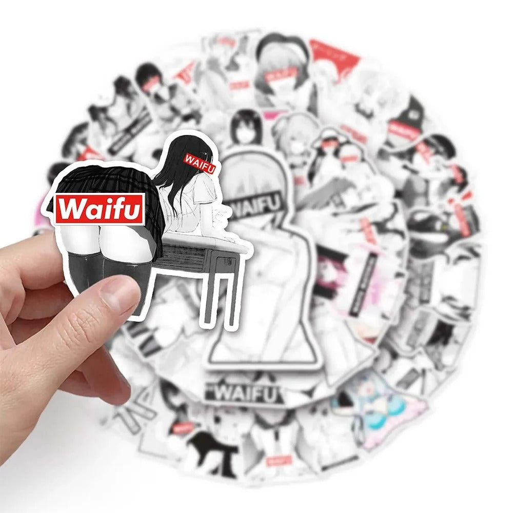 Waifu Material Supreme Stickers