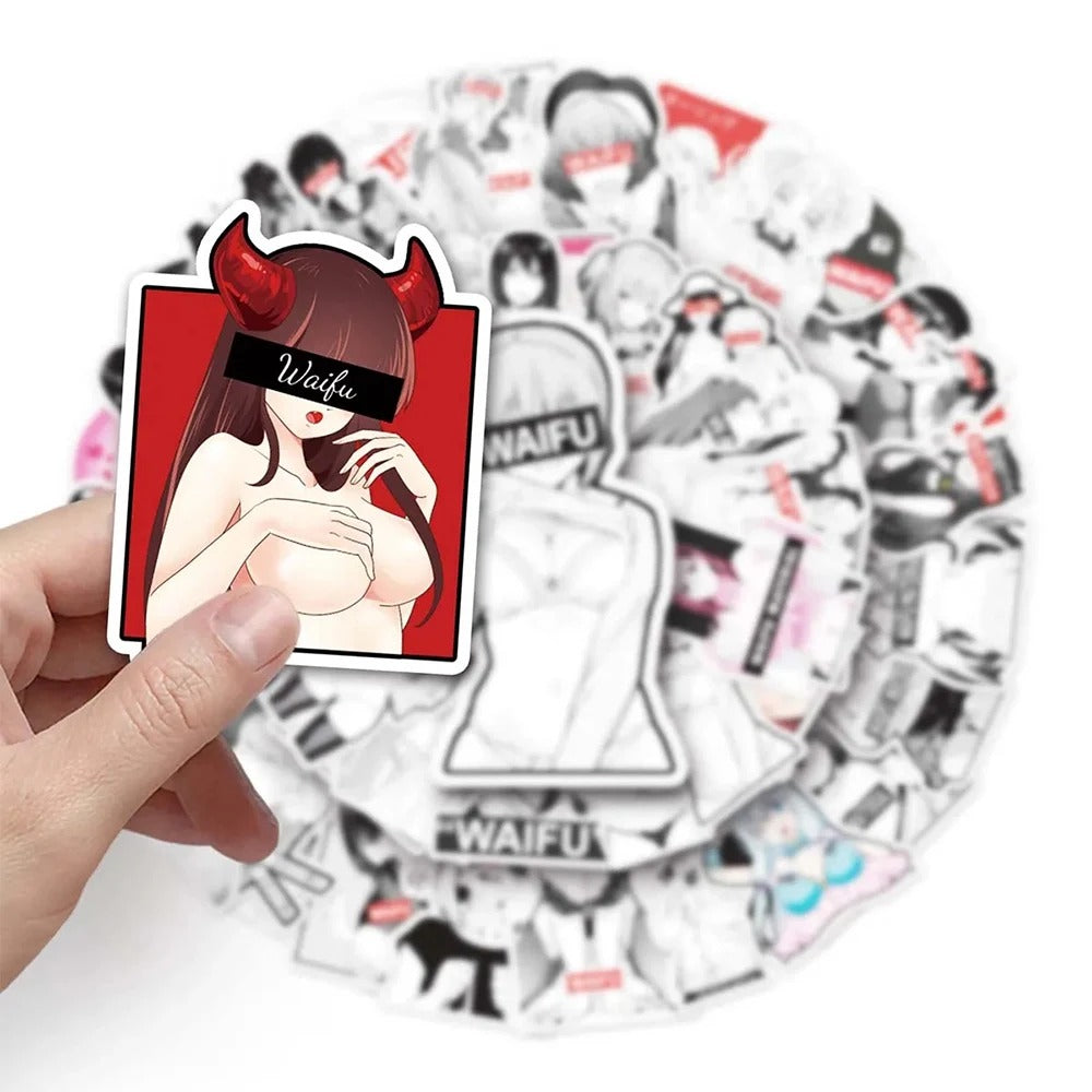 Waifu Material Supreme Stickers