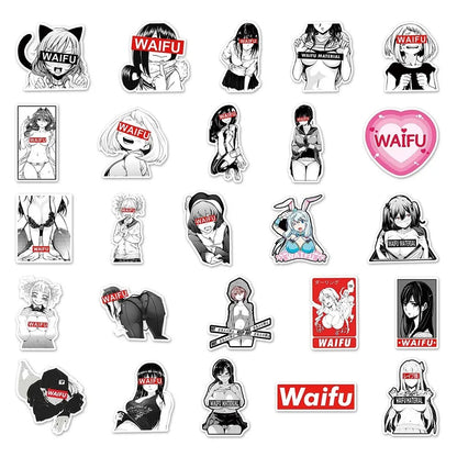 Waifu Material Supreme Stickers