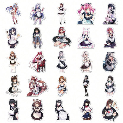 Waifu Maids Anime Stickers