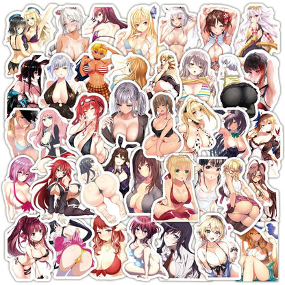 Voluptuous Waifu Anime Girls Stickers