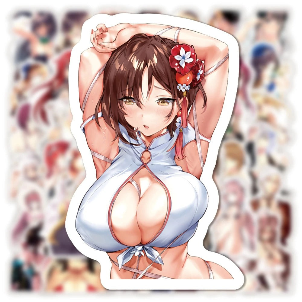 Voluptuous Waifu Anime Girls Stickers